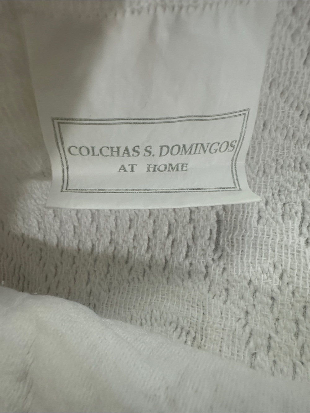 Vintage Matelassé King Pillow Shams Ivory set of 2 COLCHAS S DOMINGOS - Picture 2 of 8